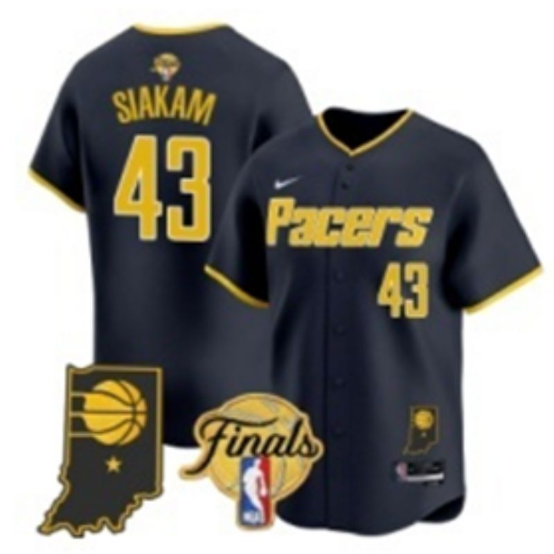 Men 2025 Indiana Pacers #43 Siakam Blue Nike Joint Name NBA Jersey style 26->indiana pacers->NBA Jersey